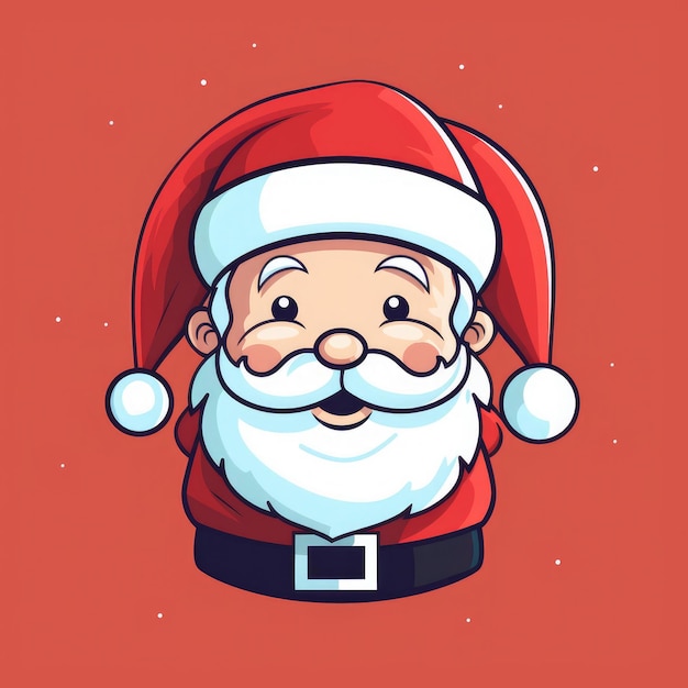 Ilustração bonita do Papai Noel