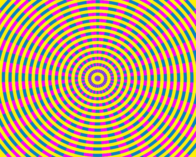 Ilustração circular Hipnóticos abstratos psicodélicos círculo multicolorido padrão de textura em quadros
