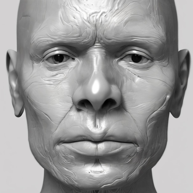 Foto ilustração da anatomia facial humana