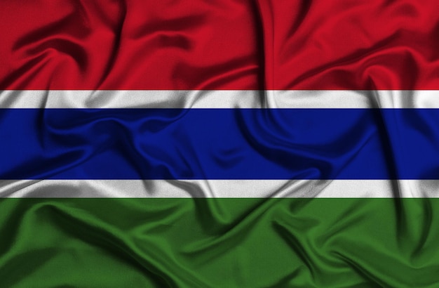 Ilustração da bandeira da Gâmbia