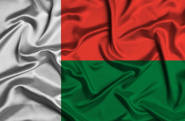 Foto ilustração da bandeira de madagascar