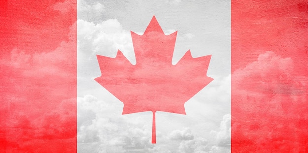 Ilustração da bandeira do canadá