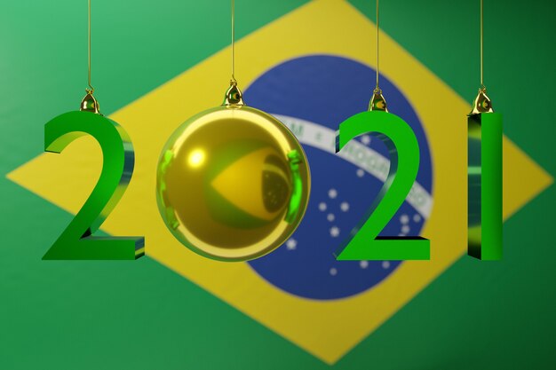 Foto ilustração da bandeira nacional do brasil