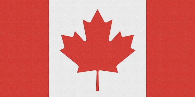 Ilustração da bandeira nacional do Canadá