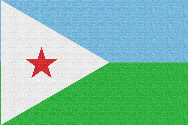 Ilustração da bandeira nacional do Djibouti