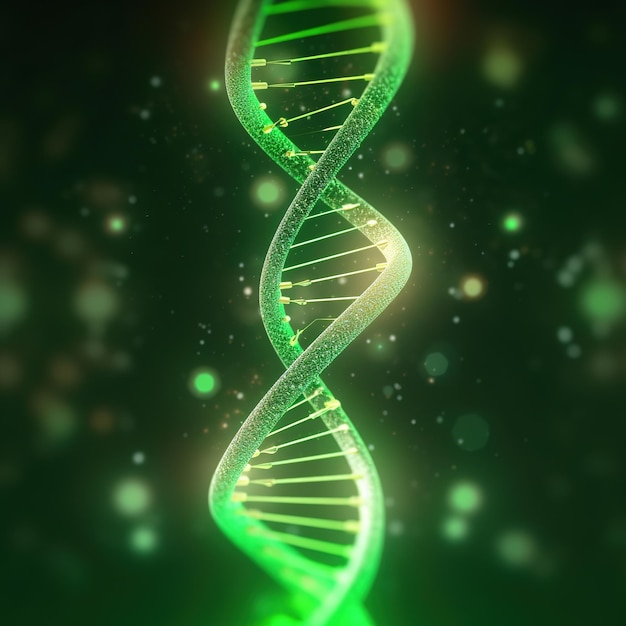 Foto ilustração da ciência do dna humano