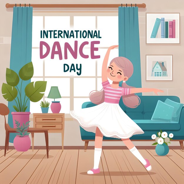 Foto ilustração da designação do dia internacional da dança