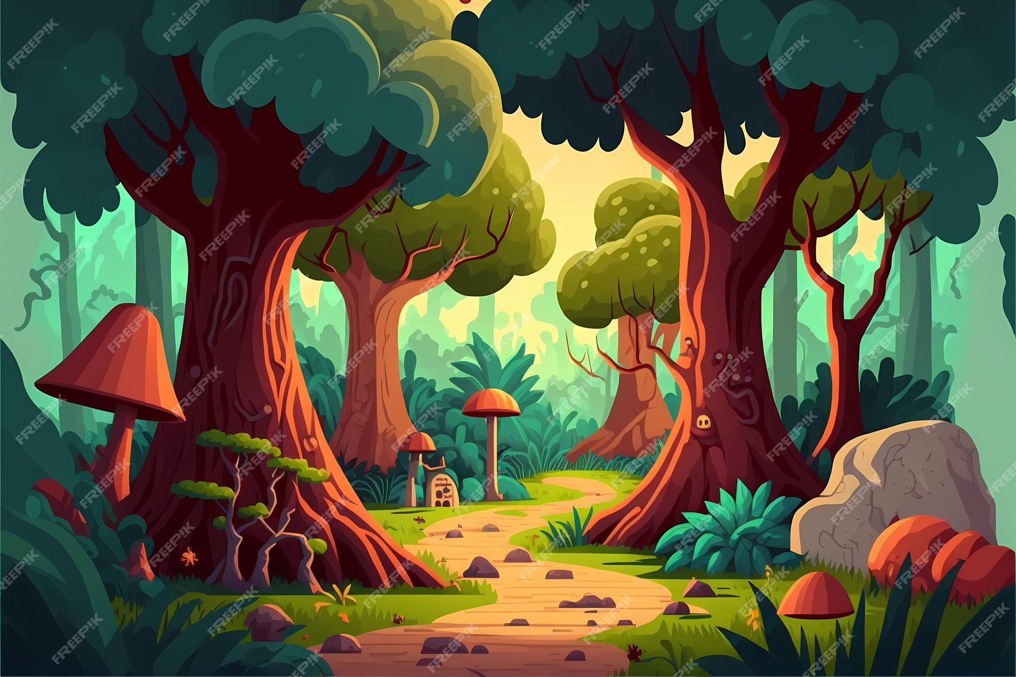 16 melhor ideia de Ilustração de floresta