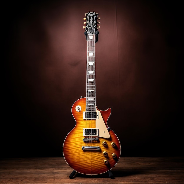 Foto ilustração da guitarra gibson les paul