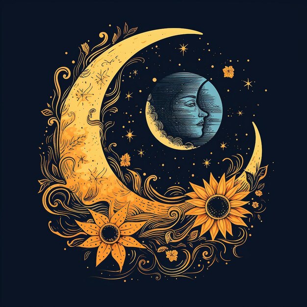 Ilustração da Lua