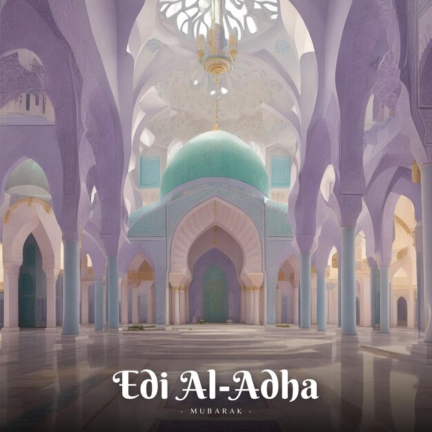 Ilustração da Mesquita Eid Al Adha