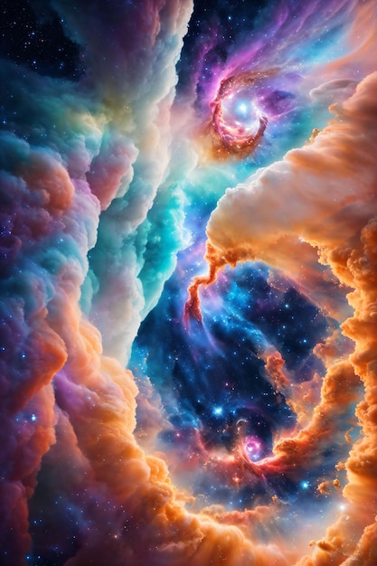 Foto ilustração da nebulosa