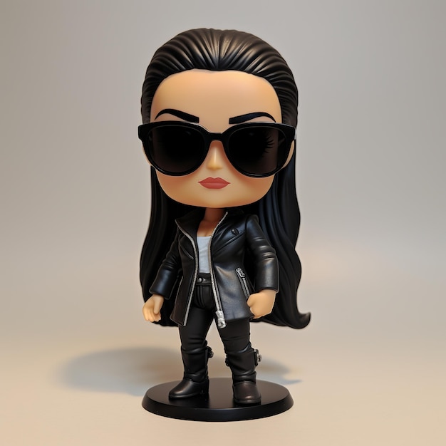 ilustração da personagem Funko pop demi moore 3d