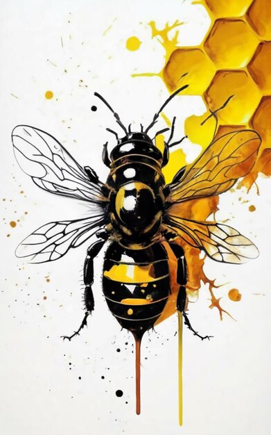 Ilustração de abelha