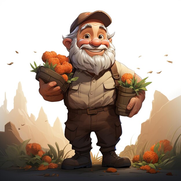 Ilustração de agricultores