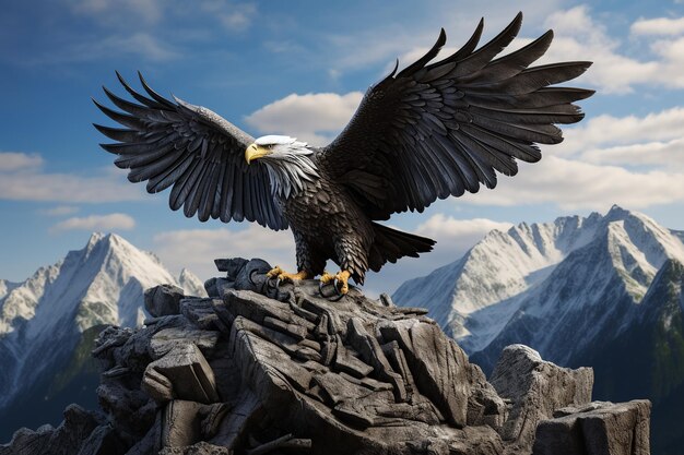 Foto ilustração de águia majestosa