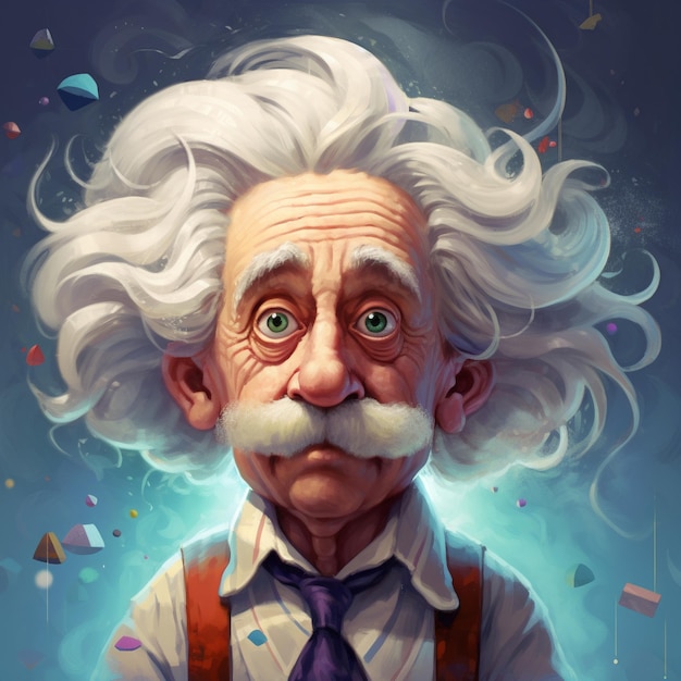 Foto ilustração de albert einstein