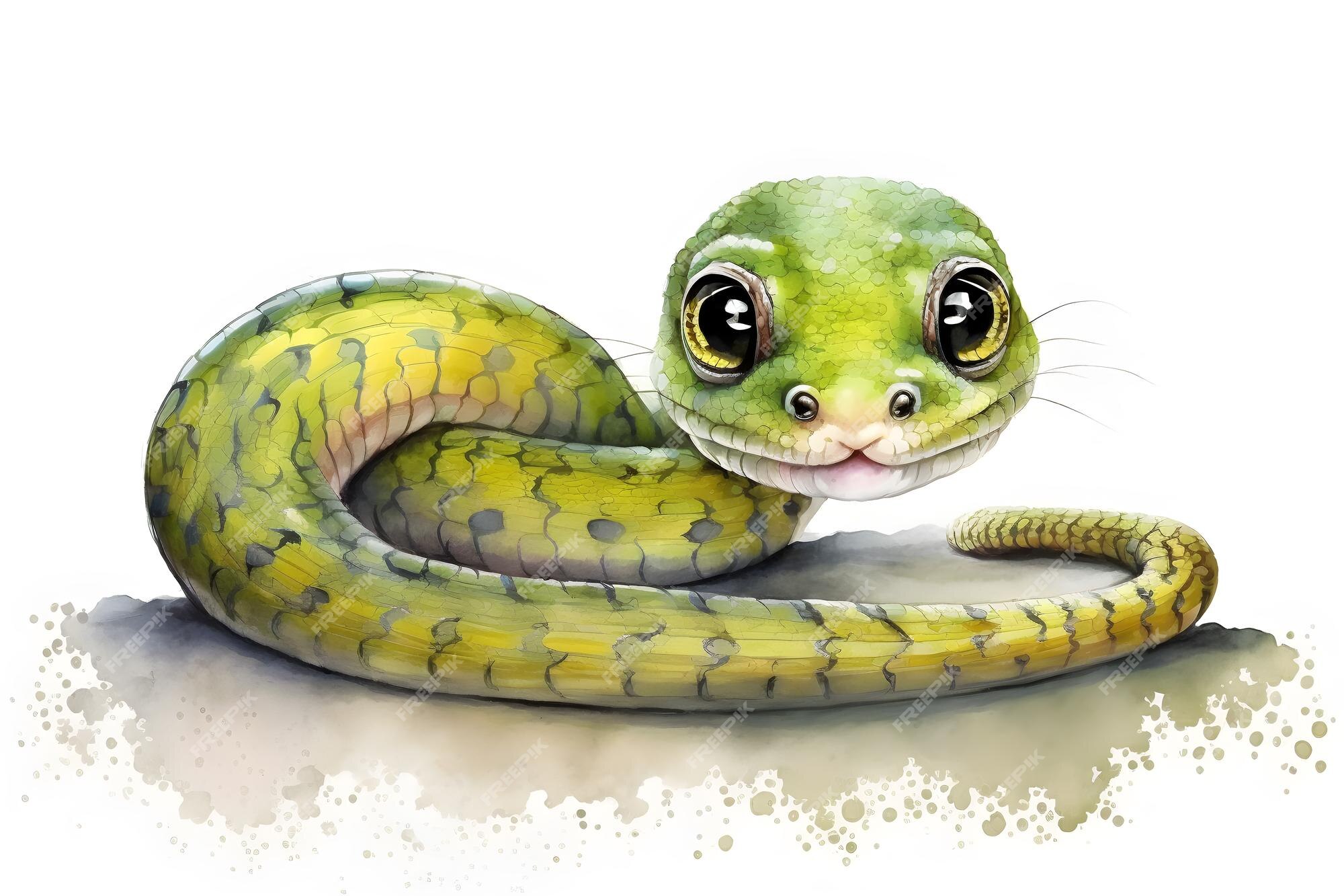 Cobra-bebê Alegre. Padrão Sem Falhas. Ilustração De Estilo De