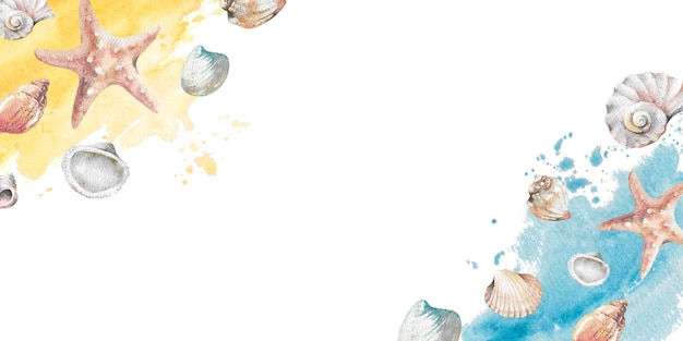 Ilustração de aquarela desenhada à mão isolada em branco com salpicos