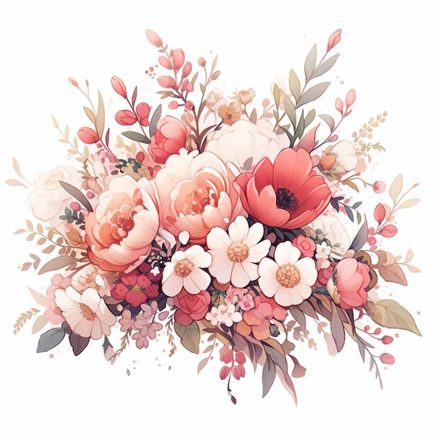 Ilustração de arranjo floral