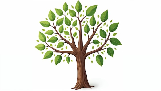Ilustração de árvore verde