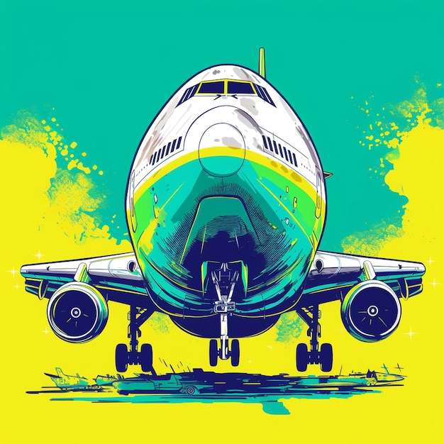 ilustração de avião