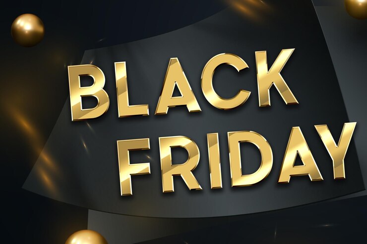 Ilustração de banner de super venda de desconto de sexta-feira negra Elemento de design para venda banners cartazes cartões Evento de desconto de marketing promocional