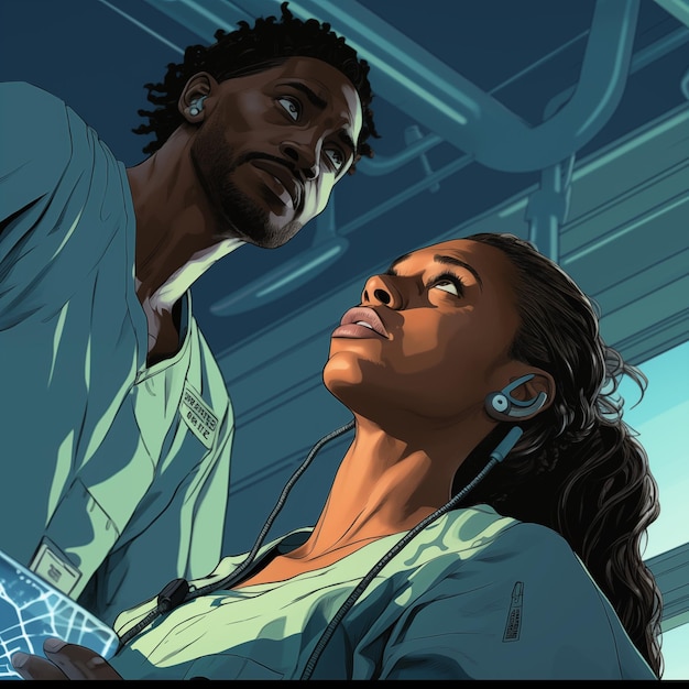 Ilustração de Black Doctors