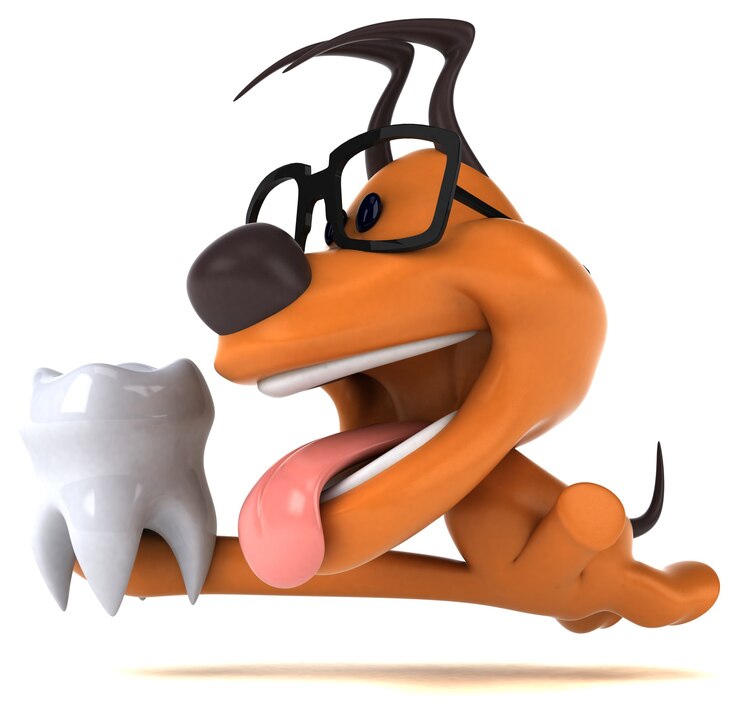 Foto ilustração de cachorro divertido