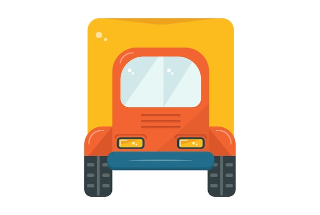 Ilustração de caminhão ícone colorido símbolo de transporte detalhado veículo forma sinal obra de arte