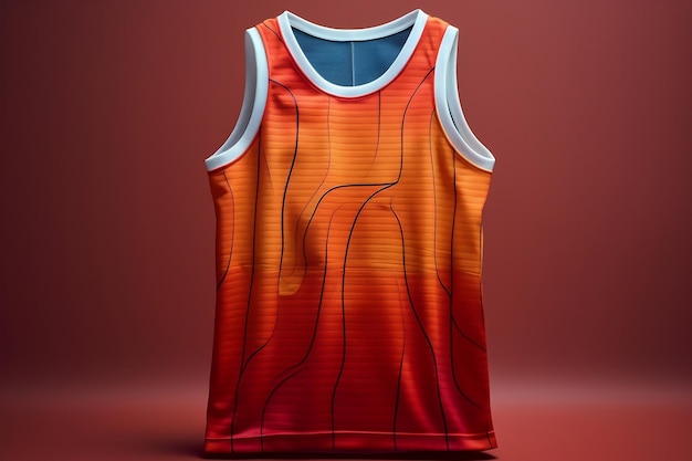 Ilustração de camisa de basquete Generative Ai