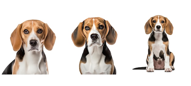 ilustração de cão beagle animal de estimação beagle bonito canino de raça pura cão castanho cão beagle