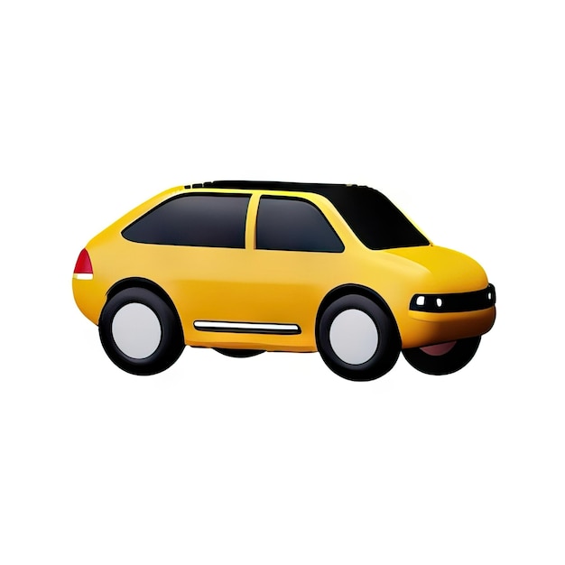 Ilustração de carro 3D