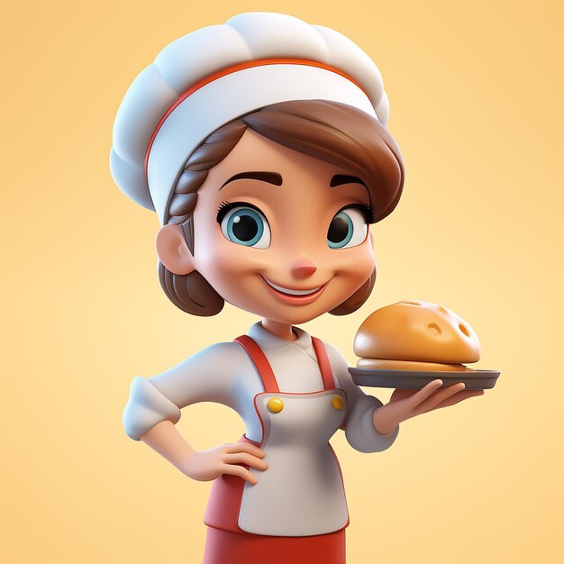 Ilustração de Chef Girl