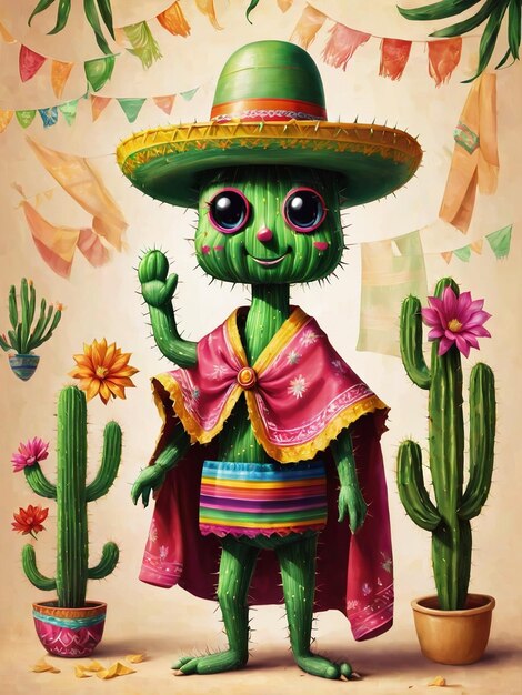 Ilustração de Cinco de Mayo