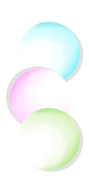 Ilustração de círculos pastel abstratos