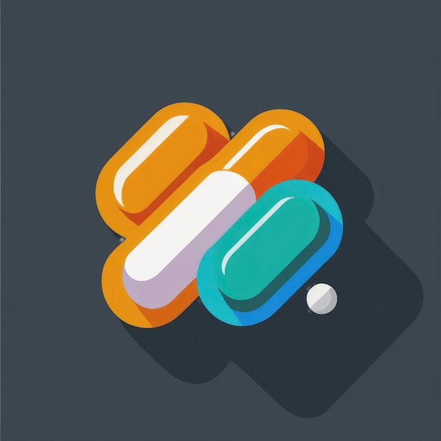 ilustração de clipart de ícone de vetor de comprimidos