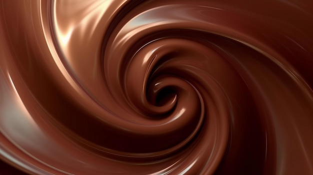 Ilustração de close-up de chocolate fundo doce gerado por IA