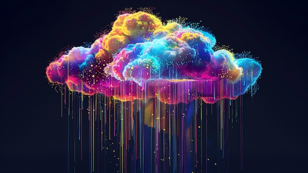 Foto ilustração de computação em nuvem