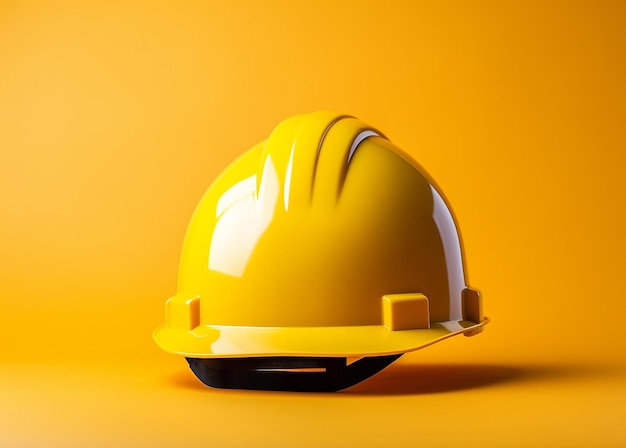 Foto ilustração de construção de fundo amarelo