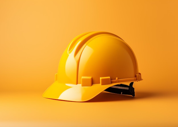 Foto ilustração de construção de fundo amarelo