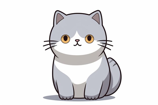 Foto ilustração de desenhos animados de gatos criados com ia generativa