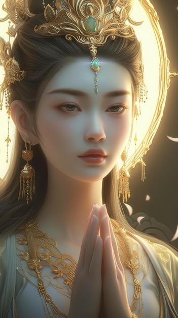 Ilustração de deusas chinesas