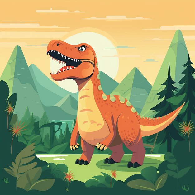 Foto ilustração de dinossauro