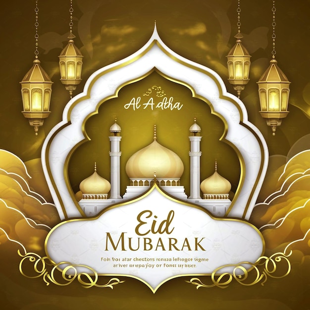 Ilustração de Eid Mubarak