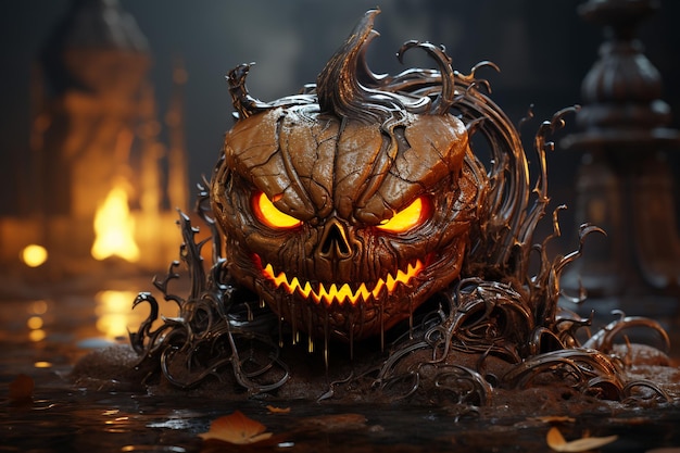 ilustração de elemento de terror de halloween