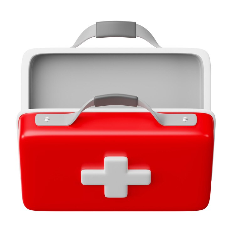 Foto ilustração de elementos de maletas médicas png 3d de fundo transparente