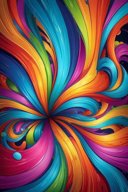 Ilustração de estoque de abstração multicolor