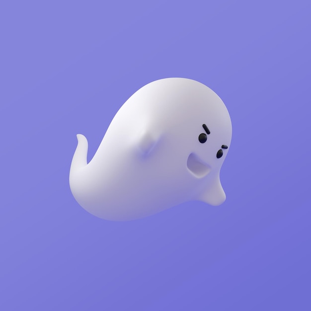 Ilustração de Fantasma em 3d festivo de halloween