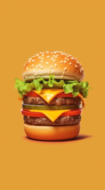 ilustração de fast-food de hambúrguer